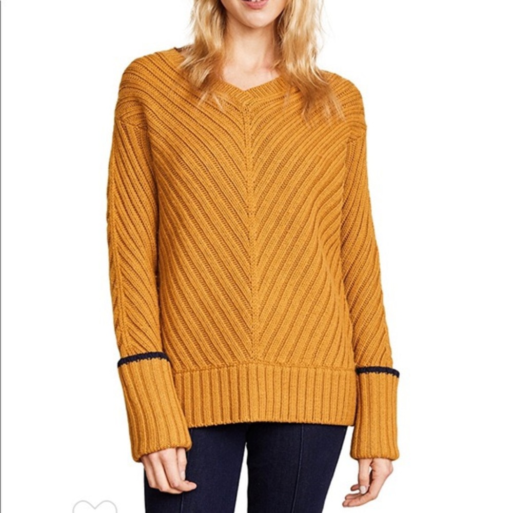 🟠GREY Jason Wu wool v-neck sweater🟠